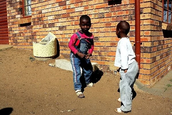 Unite Against Hunger: Children at a school in Soweto which is being helped by Unite Against Hunger