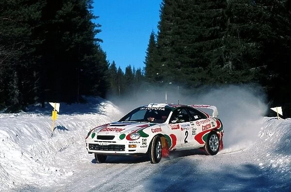 World Rally Championship: Juha Kankkunen with co-driver Nicky Grist Toyota Celica GT-Four finished 4th