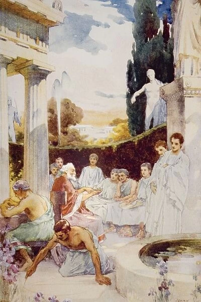 The Academy At Athens By James Clark. From The Book The Outline Of History By H. G. Wells Volume 1, Published 1920