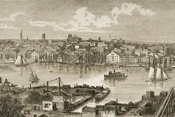 Baltimore Maryland In 1870S. From American Pictures Drawn With Pen And Pencil By Rev Samuel Manning Circa 1880