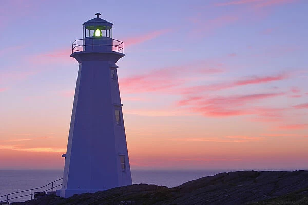 Cape Spear Lighthouse At Dawn, Cape Spear National Historic Site, Avalon Peninsula, Newfoundland