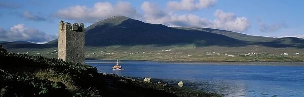 Castle On The Coast, Kildownet Castle, Achill Island, County Mayo, Republic Of Ireland