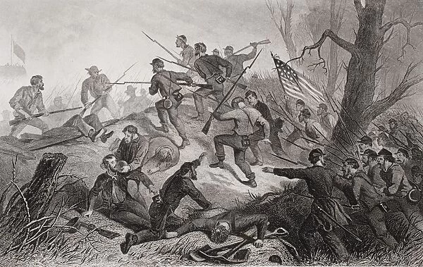 Charge On Fort Donelson Tennessee 1862