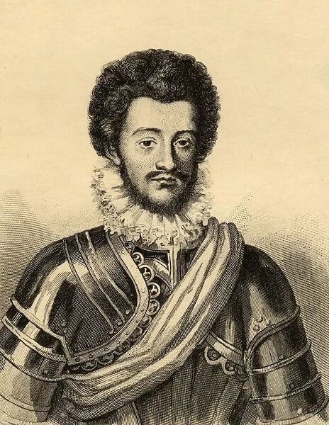 Charles De Guise, Duc De Mayenne, 1554-1611. Photo-Etching From An Old Print. From The Book 'Lady Jacksons Works, Viii. The Last Of The Valois Ii'Published London 1899