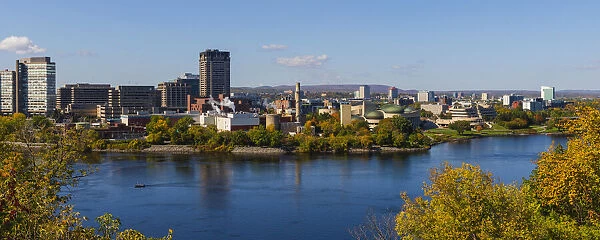 City of Hull and the Ottawa River, Quebec, Canada