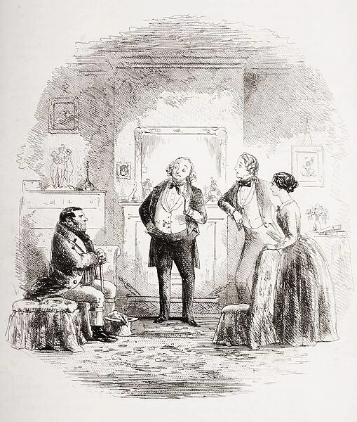 Coavinses. Illustration By Phiz (Hablot Knight Browne) 1815-1882. From The Book Bleak House By Charles Dickens. Published London 1853