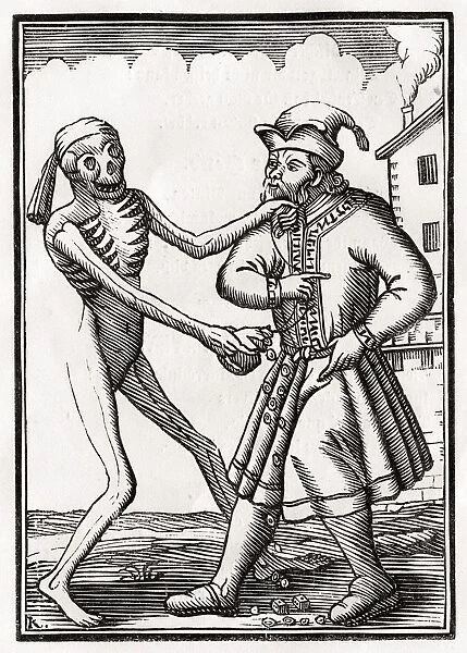 Death Comes To The Jew From Der Todten Tanz Or The Dance Of Death Published Basel 1843