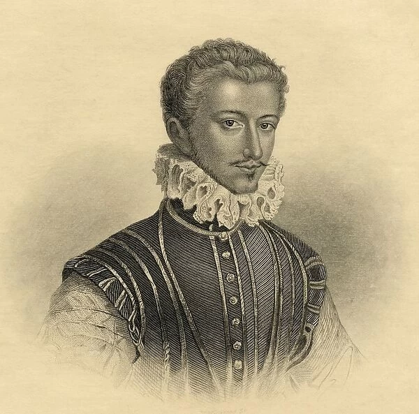 Henri De Guise, Henri I De Lorraine, 3Rd Duc De Guise, 1550-1588. French Politician, Soldier And Leader Of The Roman Catholic Party. Engraved By W. Wellstood. From The Book 'Lady Jacksons Works, Vii. The Last Of The Valois I'Published London 1899