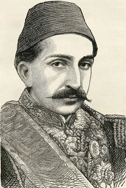 His Imperial Majesty, The Sultan Abdulhamid Ii, Emperor Of The Ottomans, Caliph Of The Faithful, 1842 To 1918. 34Th Sultan Of The Ottoman Empire. From The Worlds Inhabitants By G. T. Bettany Published 1888