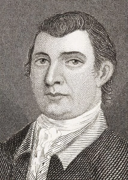 John Glover 1732 - 1797. American Fisherman, Merchant And Military Leader. Brigadier General During The American Revolutionary War. From The Book Gallery Of Historical Portraits Published C. 1880