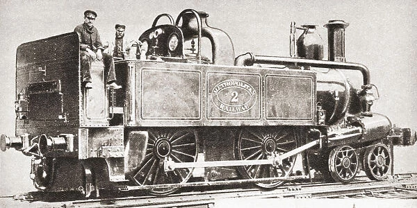 A Metropolitan railway engine. From The Pageant of the Century, published 1934