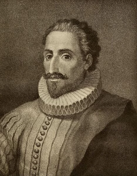 Miguel Saavedra De Cervantes, 1547-1616. Spanish Writer. From The Book The Masterpiece Library Of Short Stories, Spanish And Portugeuse, Volume 18