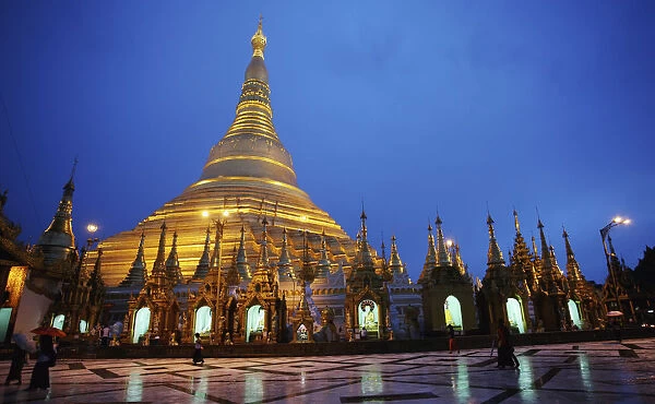 Myanmar, Burma, Shwegadon Pagoda; Rangoon