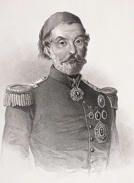 Omar Pasha Latas 1806-1871. Ottoman General. From The Book Gallery Of Historical Portraits Published C. 1880