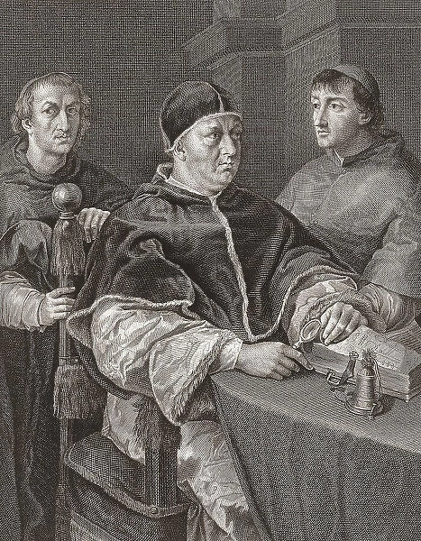 Pope Leo X Portrait Giovanni Di Lorenzo De Medici