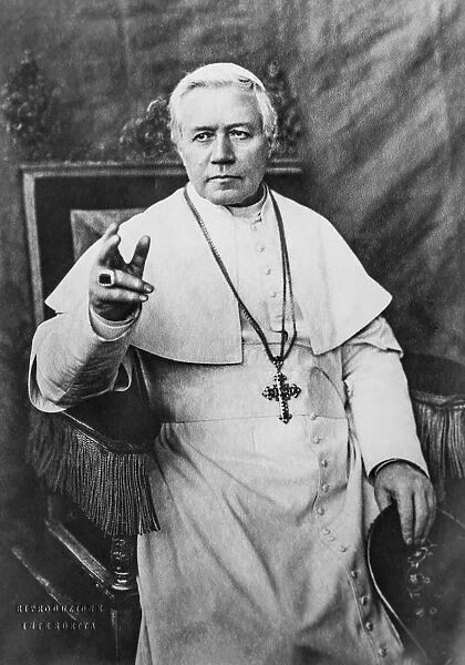 Pope St Pius X, Photograph Magic Lantern Slide Circa 1900