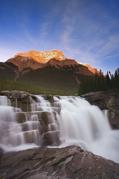 Scenic Mountain Waterfall