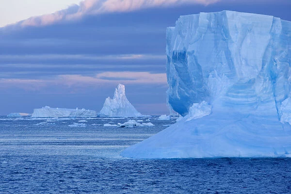 Sculpted ice, near Couverville Island, Gerlache Strait, Antarctica