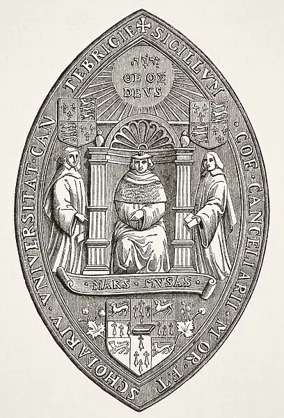 Seal Of The University Of Cambridge From Science And Literature In The Middle Ages By Paul Lacroix Published London 1878