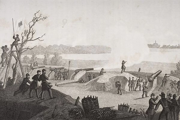 Siege Of Yorktown Virginia 1862. Drawn By F. B. Schell