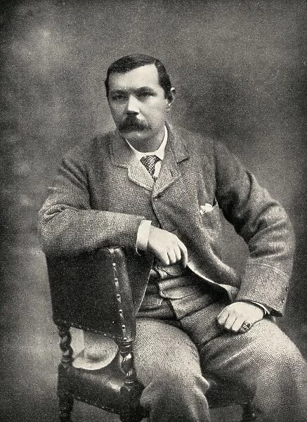 Sir Arthur Conan Doyle, 1859 - 1930. British Writer And Doctor. From The Book The International Library Of Famous Literature. Published In London 1900. Volume Viii