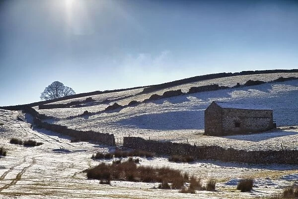 Snowy Field; Yorkshire Dales, England