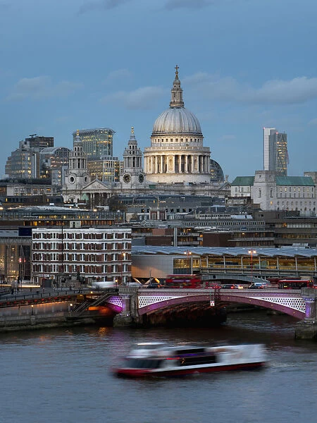 St. Pauls Cathedral And Blackfriars; London, England