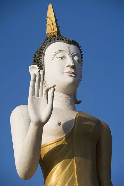Statue Of Buddha At Wat That Luang Tai, Vientiane, Laos