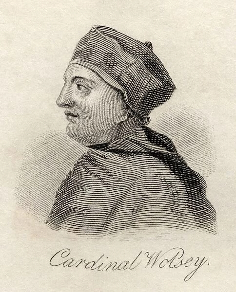 Thomas Wolsey C1475-1530 English Cardinal And Statesman From The Book Crabbs Historical Dictionary Published 1825