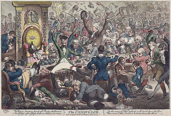 Union Club James Gillray Acts Of Union 1800 Parliaments