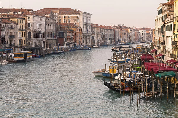 View Of Grand Canal From Rialto Bridge; Venice, Italy