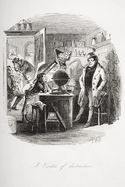 A Visitor Of Distinction. Illustration From The Charles Dickens Novel Dombey And Son By H. K. Browne Known As Phiz