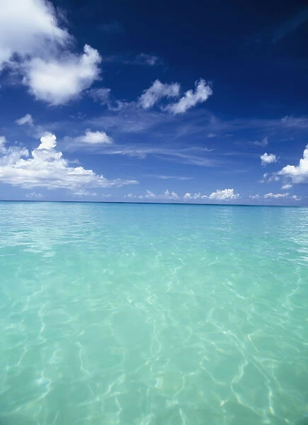 Waters Off The West Coast Of Barbados, Beach Water Ocean Horizon
