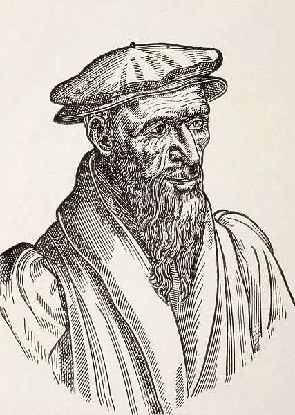 William Farel, 1489 -1565, Or Gillaume Farel. French Evangelist. From Military And Religious Life In The Middle Ages By Paul Lacroix Published London Circa 1880