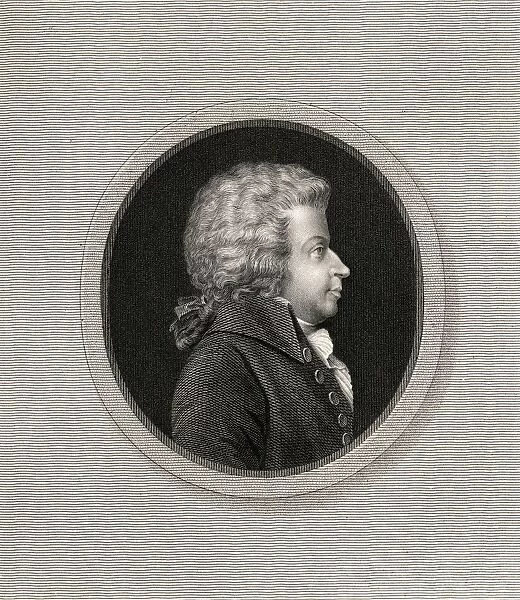 Wolfgang Amadeus Mozart 1756-1791. German Composer. From The Book 'Gallery Of Portraits'Published London 1833