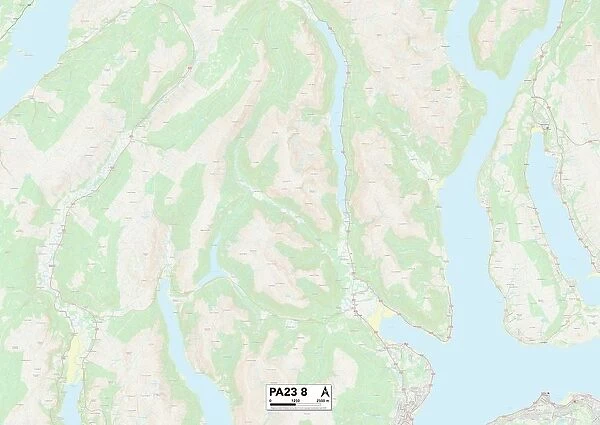 Argyllshire PA23 8 Map