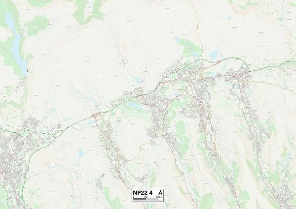 Blaenau Gwent NP22 4 Map