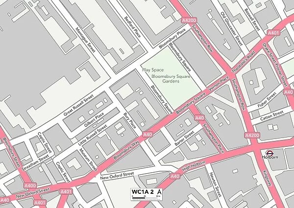 Camden WC1A 2 Map