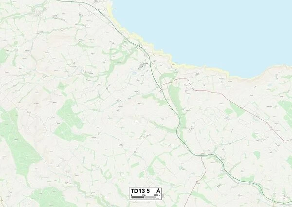 East Lothian TD13 5 Map
