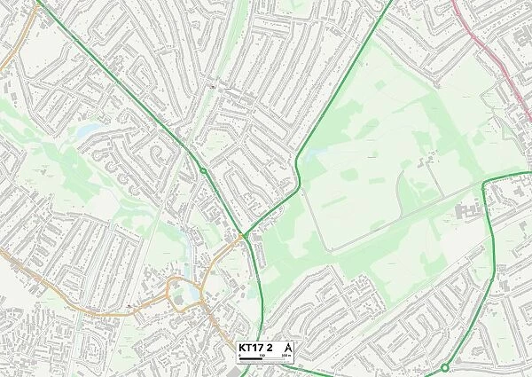 Epsom and Ewell KT17 2 Map