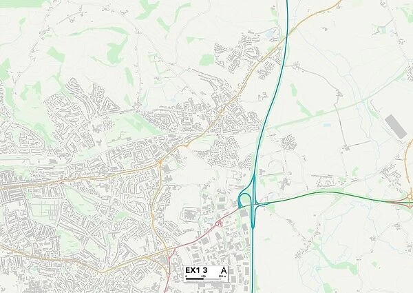 Exeter EX1 3 Map