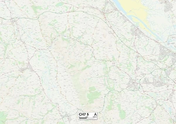 Flintshire CH7 5 Map