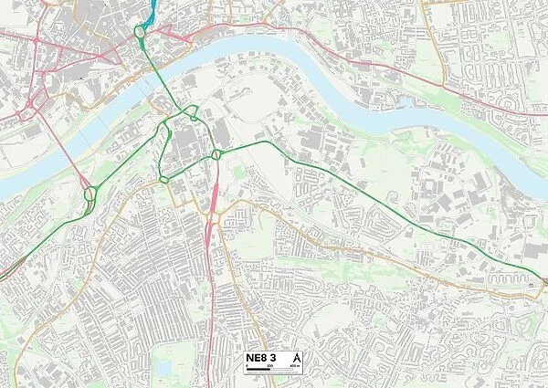 Gateshead NE8 3 Map