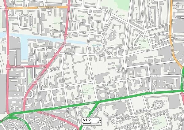 Hackney N1 9 Map