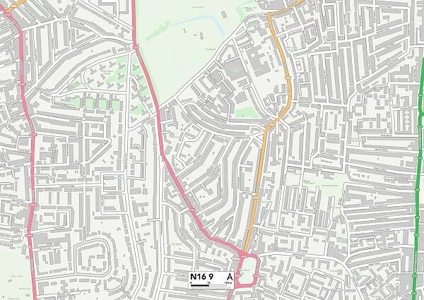 Hackney N16 9 Map