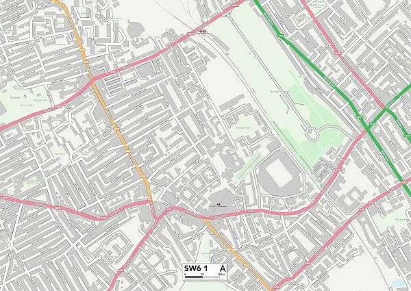 Hammersmith and Fulham SW6 1 Map