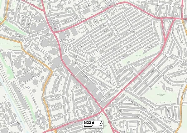 Haringey N22 6 Map