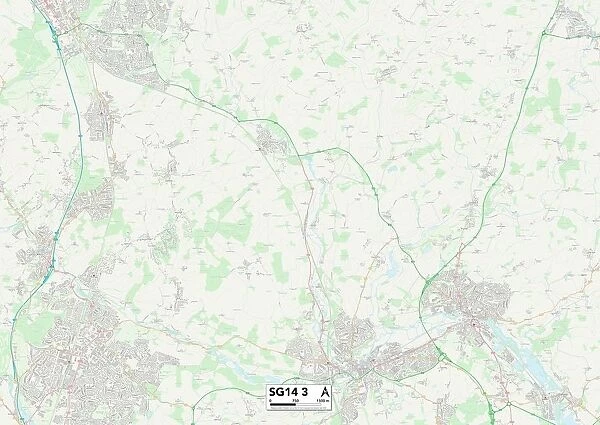 Hertfordshire SG14 3 Map