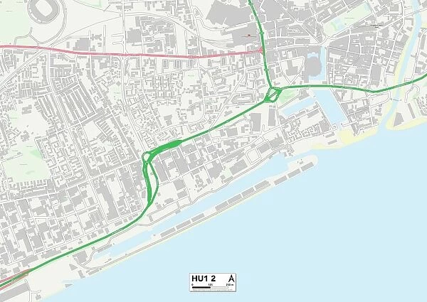 Kingston upon Hull HU1 2 Map