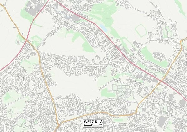Kirklees WF17 8 Map